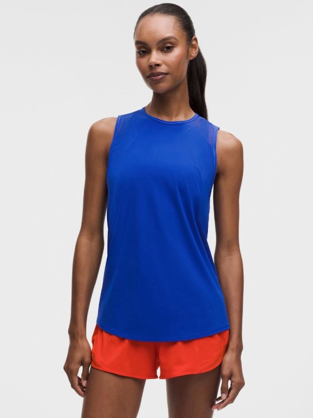 EUC Lululemon Sculpt Tank Top Beach Ball Blue Royal Blue Running 6 33" Chest